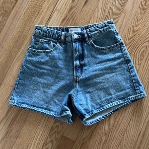 Zara Denim Mom Shorts